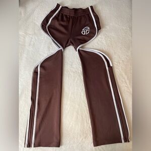 TELFAR Thigh Hole Track Pant - Chocolate